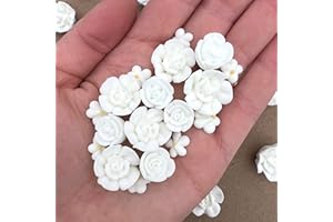 30 White Icing Flowers by Simply Sucré | Small Edible Sugar Roses | Wedding Cake Decorations & Favors | Royal Icing Flowers