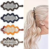 WHAVEL Banana Clips for Women 4 Pack Banana Hair Clip for Thin Fine Thick Hair Ponytail Holders, Strong Hold