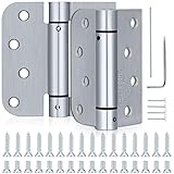 Hicarer 2 Pcs Self Closing Door Hinges 4'' Square