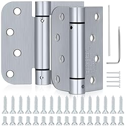 Hicarer 2 Pcs Self Closing Door Hinges 4'' Square