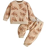 Abbence Baby Girl Sweatshirt Clothes Pants Set Joggers Toddler Fall Outfit Infant Sweatsuit