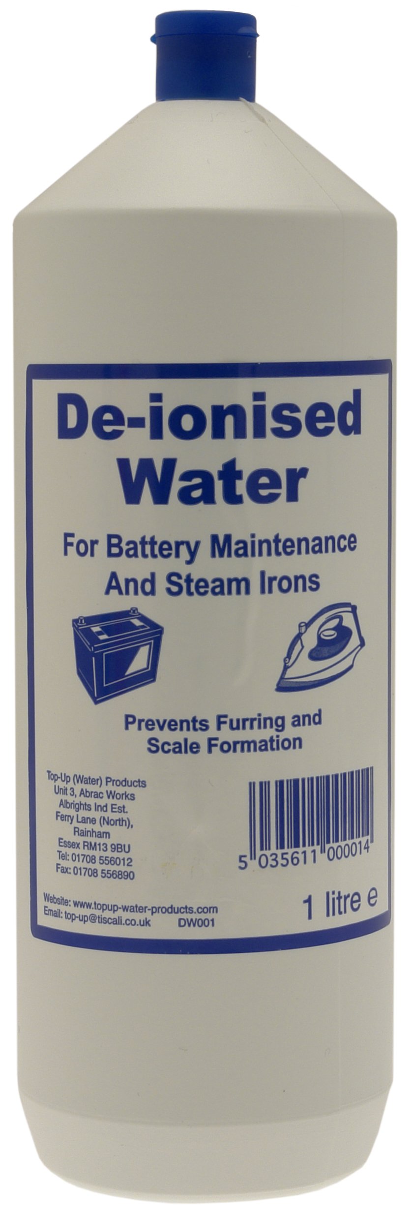 Top Up Water DW001 De-Ionised Water 1 L - white