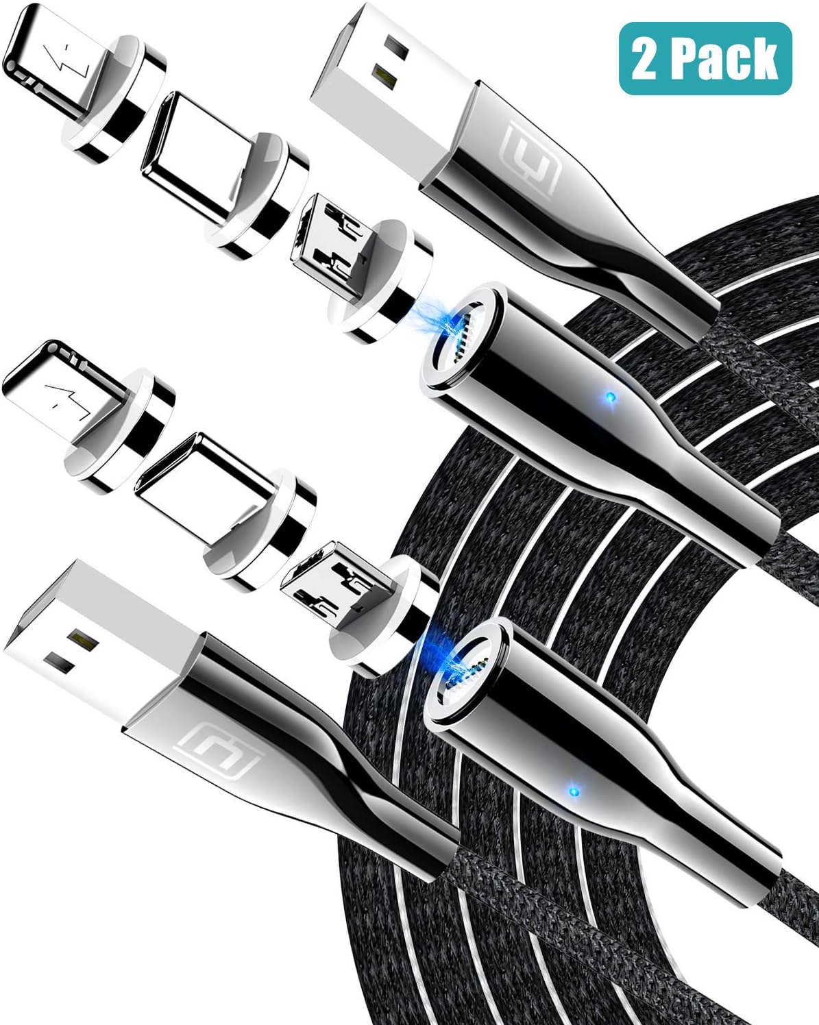 Charging Cable 2 Pack, CAFELE 4ft 6 Tips Zinc Amazon.co.uk