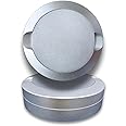 Snus Cans Aluminum Silver Color 3 Layers Snuffbox CNC Metal for Snus Packaging (Silver)