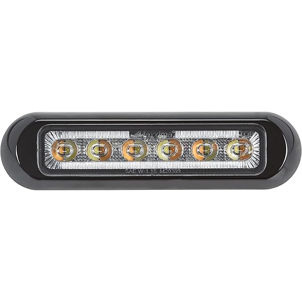 Amazon.com: Maxxima M20384WYCL White/Amber Ultra Thin 4 LED 