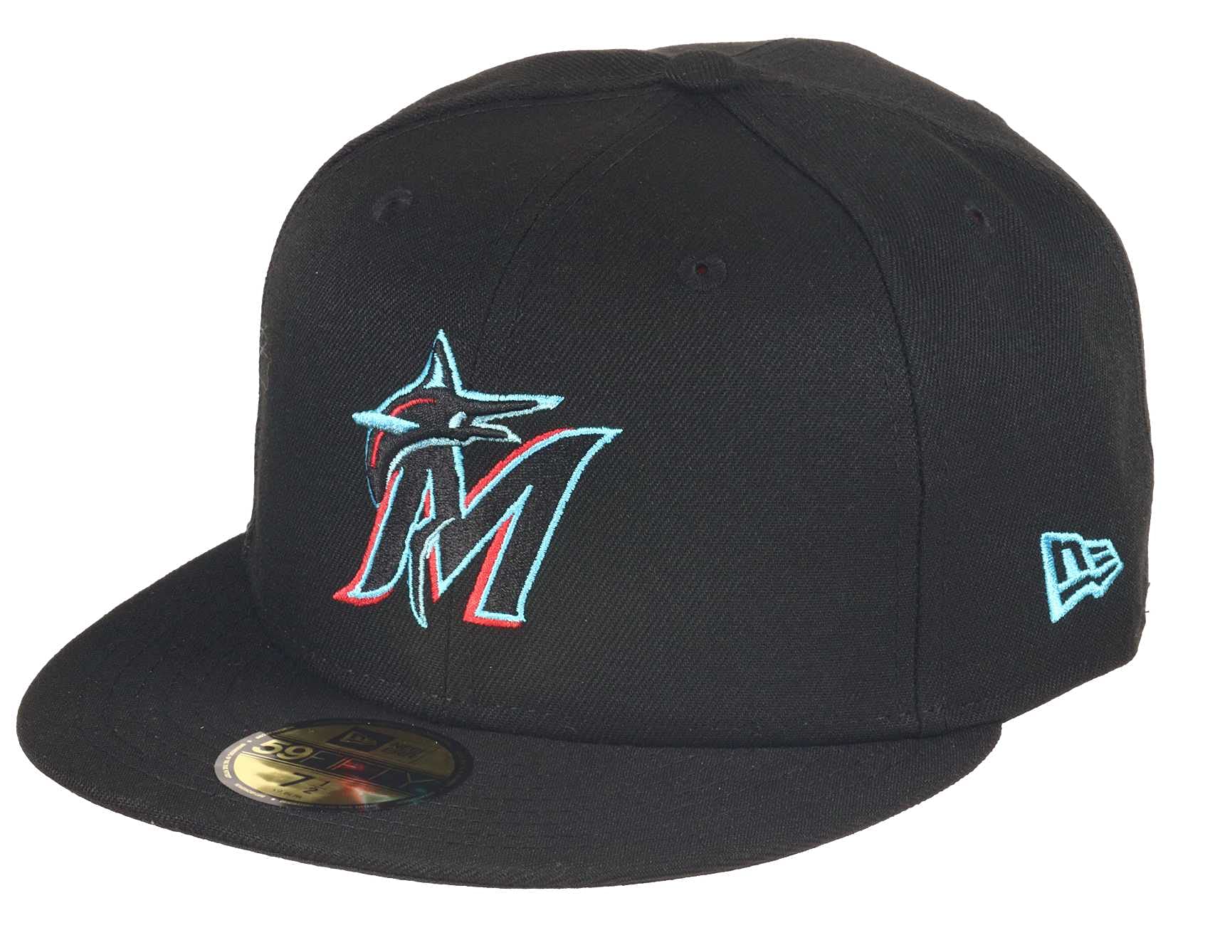 New Era Miami Marlins MLB AC Performance Black 59Fifty Basecap - 7 5/8-61cm (XL)