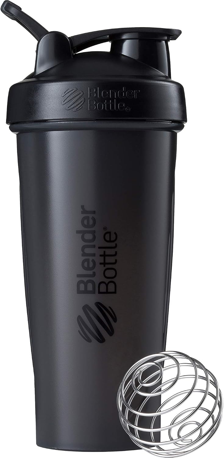 BlenderBottle Classic Loop Shaker cup / Diet Shaker / Protein Shaker with Blenderball 820ml capacity, scales up to 600ml - Cyan