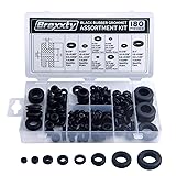 Brexxty 180 Pcs Rubber Grommets Kit in 8 Sizes