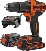 BLACK+DECKER 18 V Cordless 2-Gear Combi Drill Kitbox 2x1.5Ah Batteries