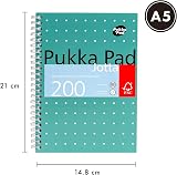 Pukka Pad A5 Jotta Book 3-Pack Metallic Green 200 Pages 8mm 80GSM Perforated view 4