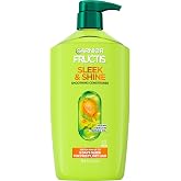 Garnier Fructis Sleek &amp; Shine Conditioner, Smoothing Conditioner for Frizzy, Dry Hair with Argan Oil and Vegan Keratin, 33.8 Fl Oz (Packaging May Vary)