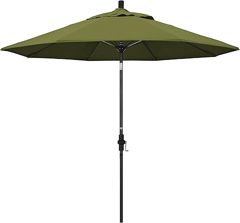 Amazon Com California Umbrella Gscuf908705 Sa21 9 Round Aluminum Pole Fiberglass Rib Market Patio Umbrella Palm Patio Umbrellas Garden Outdoor