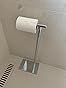 Gatco 1431SN Latitude II Modern Square Base Tissue Holder Stand, 22.25", in Satin Nickel, inch