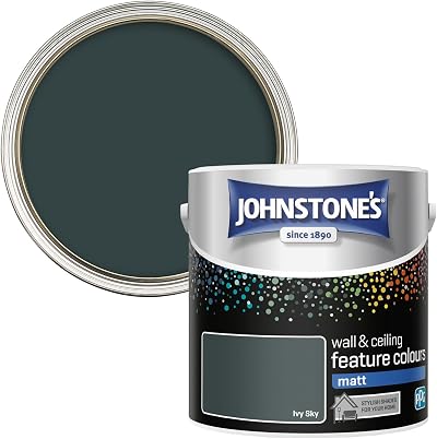 Johnstone's Feature Colours Ivy Sky Matt Emulsion 2.5L 35m2 Green