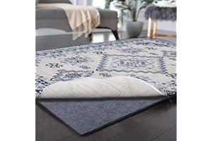 Yxzhyaba Felt Non-Slip Rug Pad, 6x9 Ft Extra Large Area Rug Cushioned Non Skid Carpet Pad, Thick Rug Pads for All Floors, Felt Pad for Under Area Rugs Hardwood Floors, Keep Rug in Place Soft and Safe