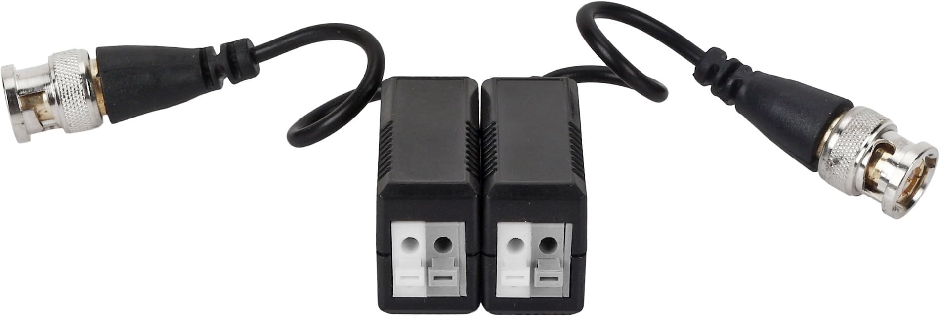 WECAM CCTV Passive Video Balun Transmitter & Transceiver with Cable for 1080P TVI/CVI/TVI/AHD/960H DVR Camera CCTV System, No Power Required