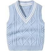 Vivobiniya Toddler boy Knit Vest V-Neck Cardigan Kids Autumn Clothes 6m-3Y