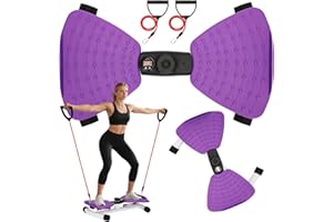 BETOLLO Waist Twister Machine for Home, 300lbs Capacity Ab Twister Board - Noiseless Core Workout Equipment for Belly Fat Loss, Waist Training & Abs Exercise for Women & Men with Digital Tracker Time/Reps/Calories