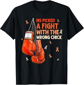 MS Warrior MS Picked A Fight Multiple Sclerosis Awareness T-Shirt