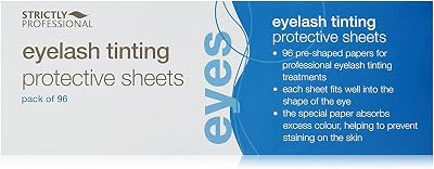 Strictly Professional Eyelash Tinting Protective Sheets 96 Pads Under Eye