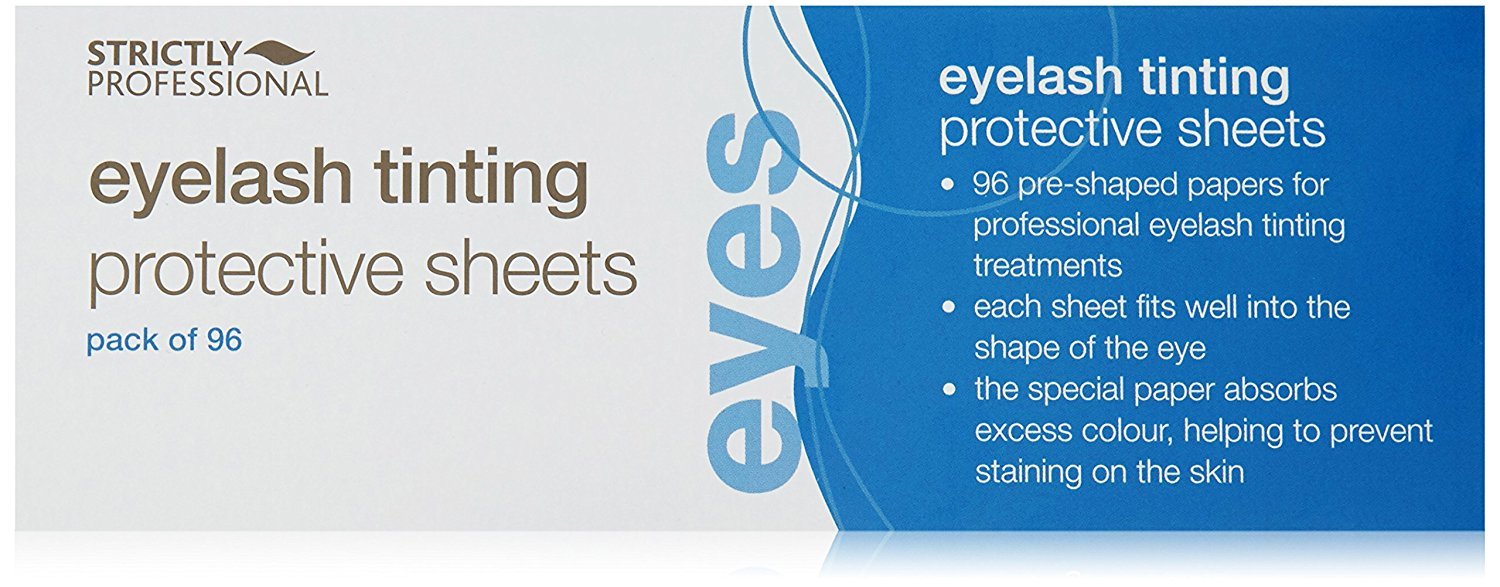 Strictly Professional Eyelash Tinting Protective Sheets – Pack of 96 – Under Eye Protection Pads for Lash Tinting & Eyelash Treatments – Disposable Salon Use