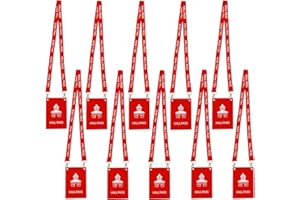 BEMAXY Hall Pass Lanyards with Large Card Passes, Unbreakable School Classroom 5 Inch Passes Set for Teacher Parents(Hall Bathroom Library Office & Nurse),10 Pcs(Hall)