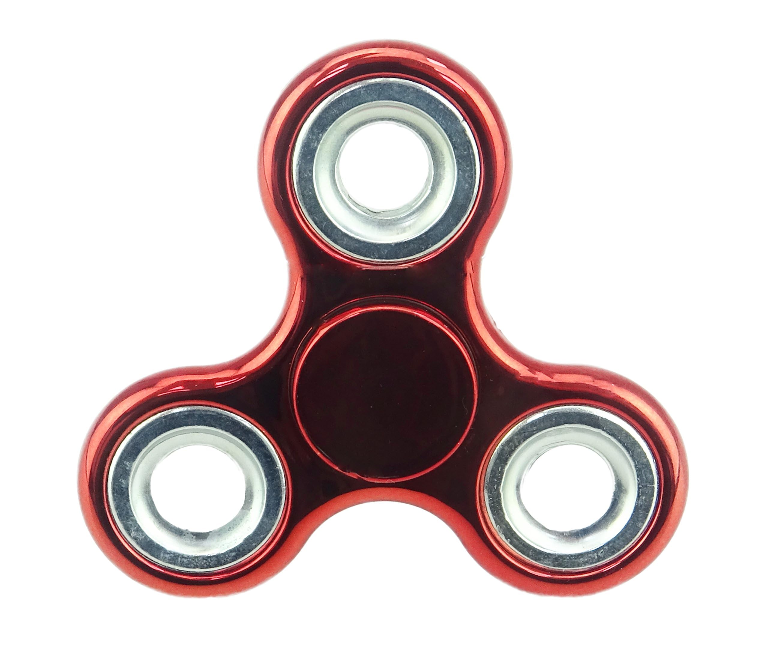 Christmas Concepts® - Exclusive Fidget Hand Spinner - Stress Reducer, Stress Relief, Autism - METALLIC RED