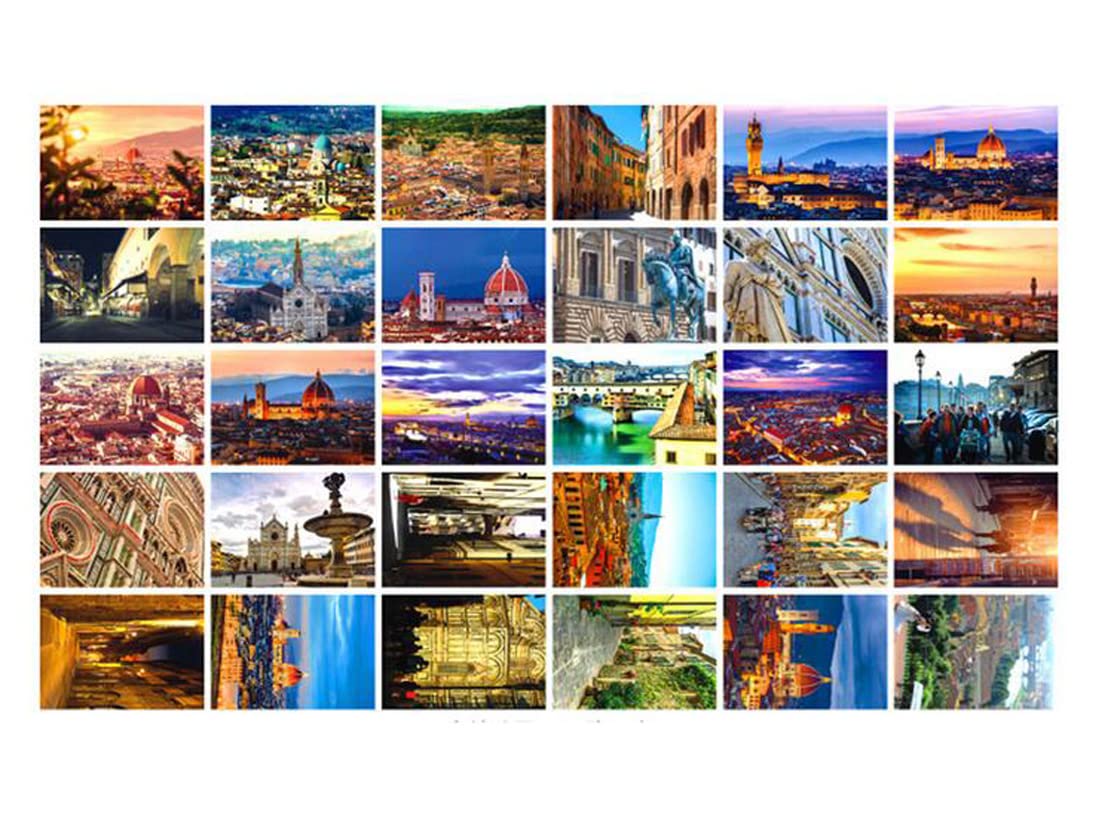 Fendawn Strive 30 PCS Beautiful Classic Scenery Postcard Artistic Retro Photo Postcards, Florence