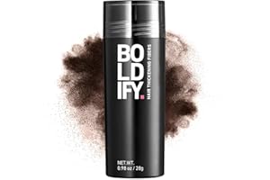 BOLDIFY Hair Fibers (28g) - Fill In Thinning and Fine Hair for an Instantly Fuller, Thicker Look - 14 Shades for Women & Men - Dark Brown