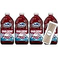 Ocean Spray Cran Cherry Juice Drink 64 fl oz Plastic Bottle 4 Pack + 15 Sugarcane Disposable Straws by KOOL8SHOP Infinite Deals