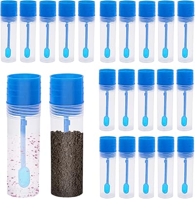 20x 15ML Urine Stool Specimen Cups with Spoon for Lab Medical School