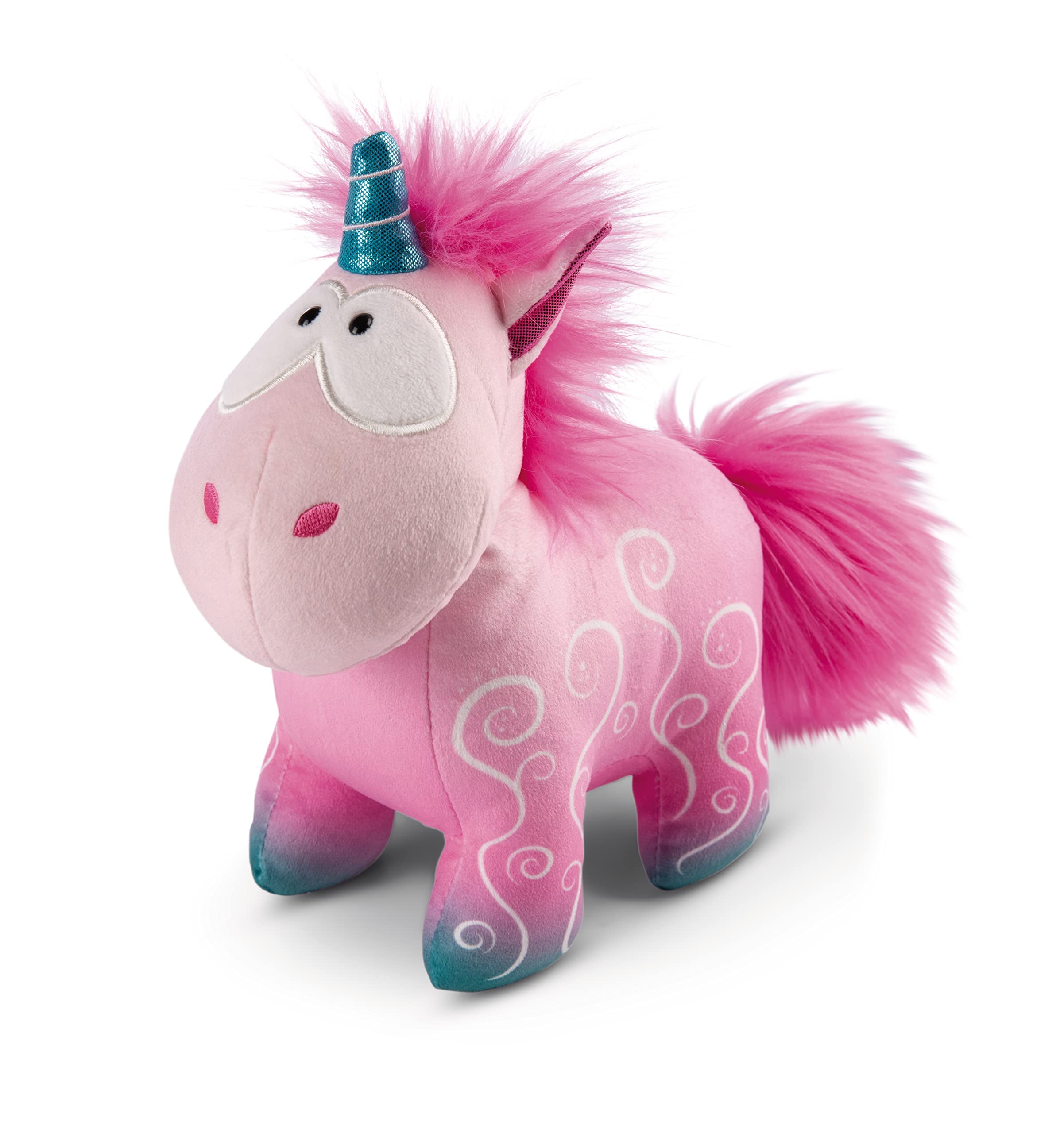 NICI Kuscheltier Einhorn Midnight Floral 22 cm – Stofftier aus weichem Plüsch zum Kuscheln und Spielen, Plüschtier für Kinder & Erwachsene, 49106, tolle Geschenkidee, pink 2
