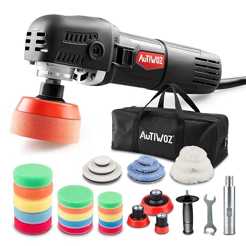 AUTIWOZ Mini Car Buffer Polisher,850W Small Rotary Buffer Polisher,25mm ...
