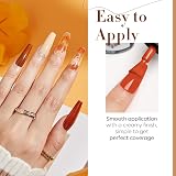 Modelones Gel Nail Polish Set 6 Colors Nude Brown Soak Off Glitter view 3
