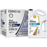 Shell Rotella T4 Triple Protection 10W-30 Diesel Engine Oil, 1 Gallon (3 Pack)