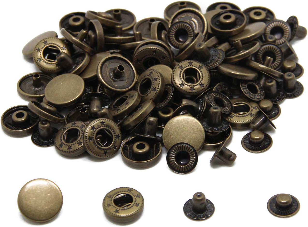 Snap Fasteners For Clothing Press Leather Sewing Buttons Metal Heavy