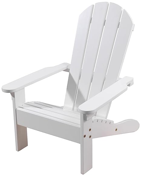 Kidkraft Wooden Adirondack Children S Outdoor Chair Weather Resistant White