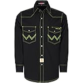 BOCOMAL FR Welding Shirts Heavyweight Stretch Canvas Snaps Down Reinforced Stitching Western Style Fire Resistant Jackets