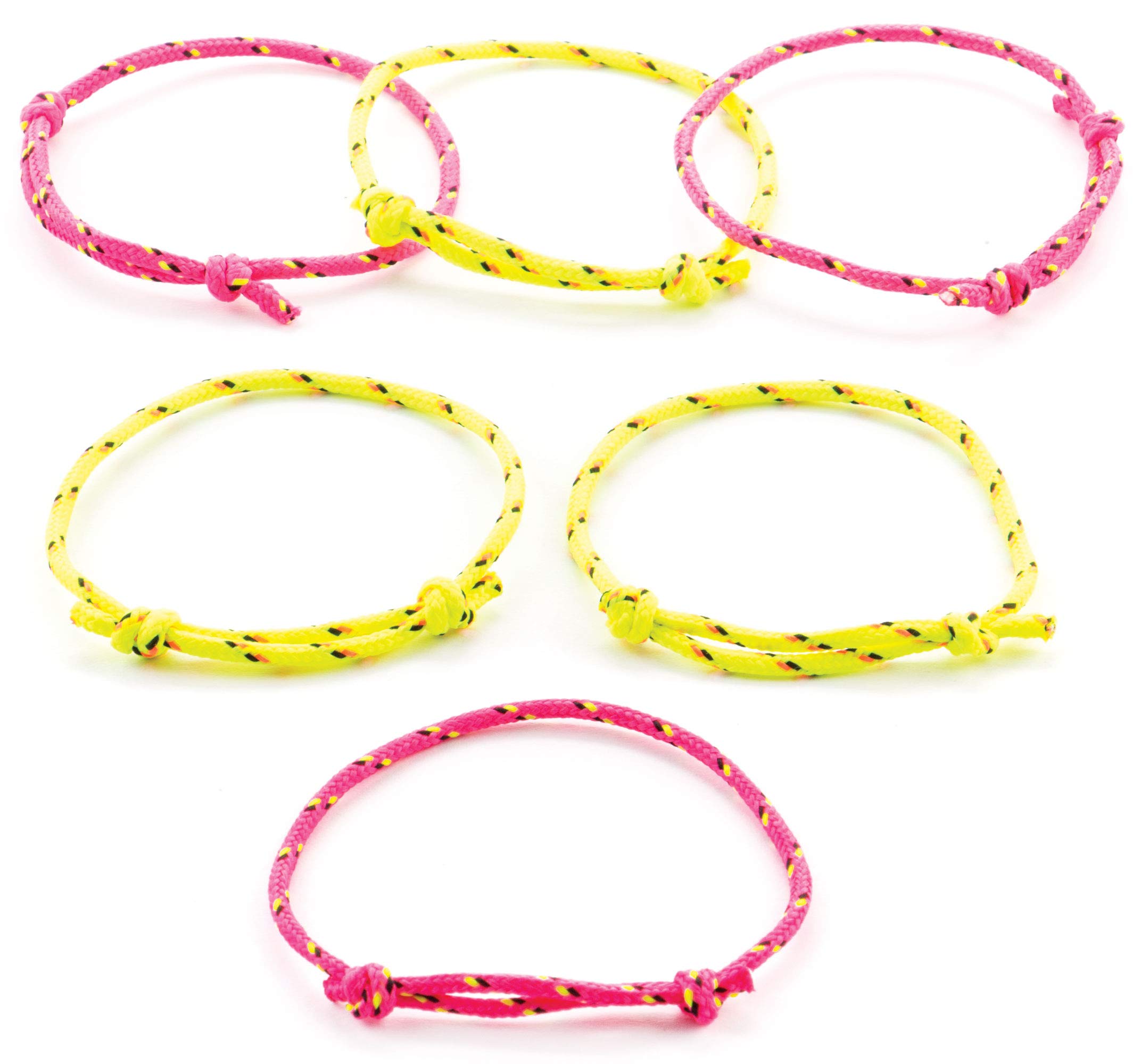 Baker Ross Friendship Bracelets (Pack of 12), Perfect Kids Accessory (Unisex), Ideal for Gifts, Party Bag Fillers and More