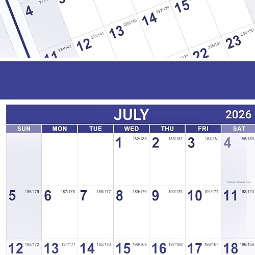 2026-2027 Yearly Wall Calendar - Calendar 2026-2027, Jul 2026