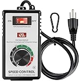 Variable Motor Speed Controller AC 100v-120V 15A, 4000W Speed Control Switch Regulator for Router, Fan and Polishing Machine - Electronic Voltage, Overload Protection and LED Display