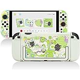 GeekShare Slim Protective Case Compatible with Switch 2 (2025), Anti-Scratche and Shock-Absorption Dockable Hard Shell for Switch 2 Game Console - Lucky Clover Memo