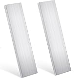 Therwen 2 Pcs 3/8"(10mm) x 3"(75mm) Aluminum Flat
