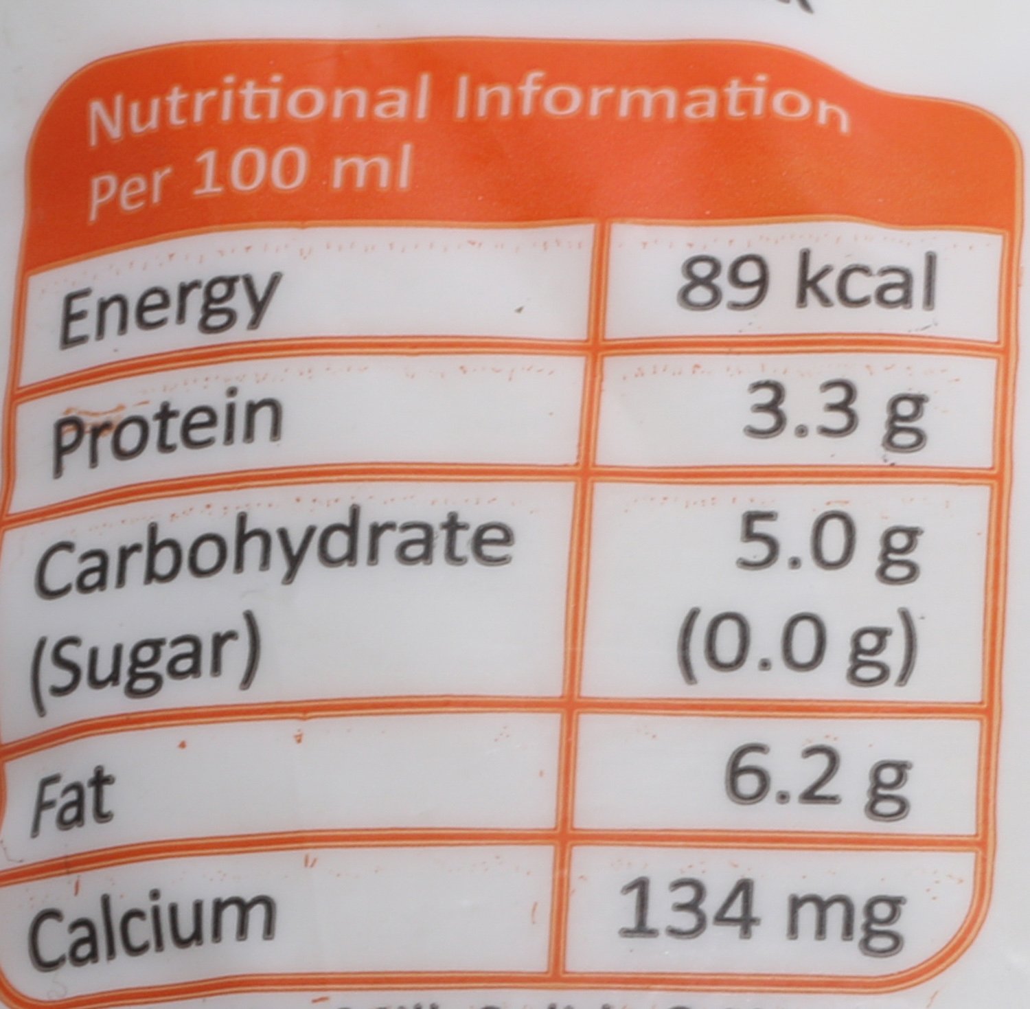 Amul Full Cream Milk Nutrition Facts Runners High Nutrition