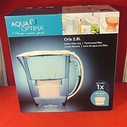 Paquete de 1 mes Aqua Optima - Jarra de filtro de agua Oria con 1x ...