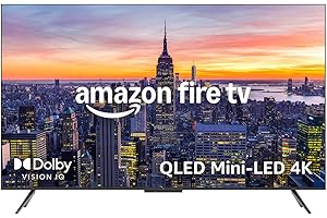 Amazon Fire TV 55" Omni Mini-LED Series, QLED 4K UHD smart TV, Dolby Vision IQ, 144hz gaming mode, Ambient Experience, hands-free with Alexa, 2024 release
