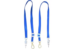 Tack Shack of Ocala Nylon Cross Ties, Set of 2 Cross Ties, Cross Ties for Horses, Quick Release Cross Ties, Stable Supplies, Stable Supplies for Horses (Royal Blue)