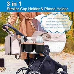 Accmor Stroller Cup Holder with Phone Holder, Bike