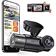 Vantrue N2X 2.7K Uber Dash Cam Front and Inside, 5.8G WiFi Dual Dash Camera for Car w/HDR IR Night Vision, STARVIS 2, GPS, 2.