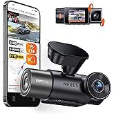 Vantrue N2X 2.7K Uber Dash Cam Front and Inside, 5.8G WiFi Dual Dash Camera for Car w/HDR IR Night Vision, STARVIS 2, GPS, 2.